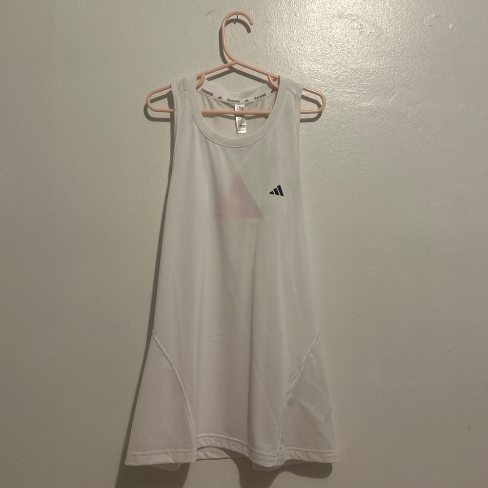 Adidas White Performance Tank Top